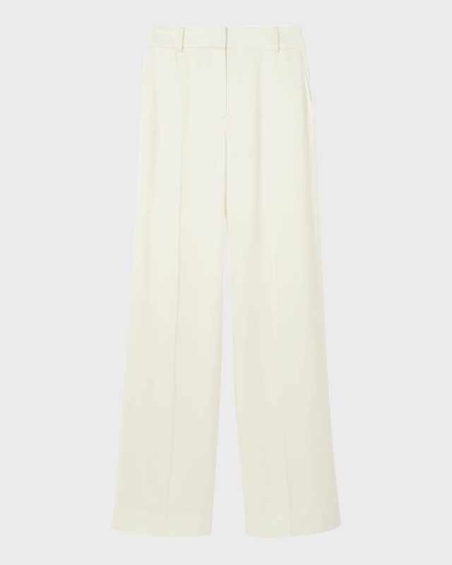 Jane Wide-Leg Pleated Trousers